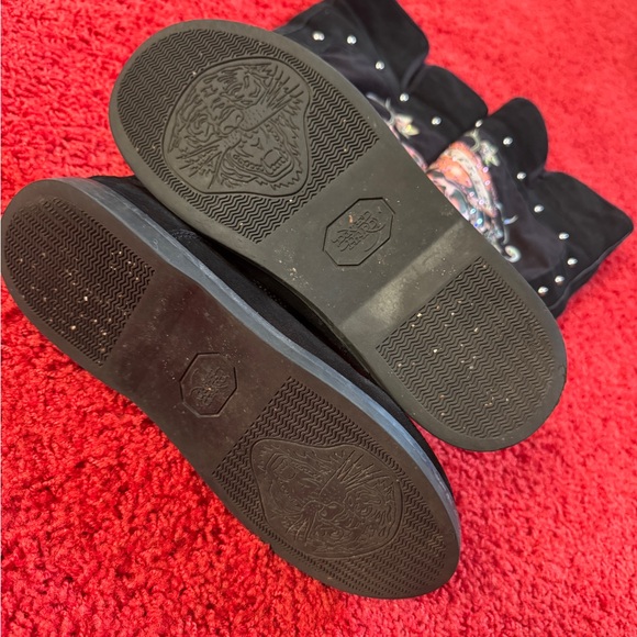 Don Ed Hardy Suede/Fur boots 2013 US8 EUR39 - Picture 9 of 16